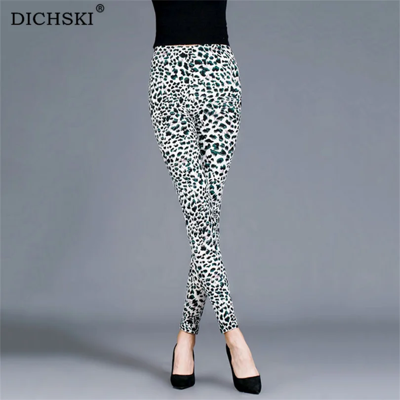 

DICHSKI Yoga Pants Stretchy High Waist Workout Sports Pants Push Up Running Gym Fitness Leopard Print Gym Wear Elastic Leggings