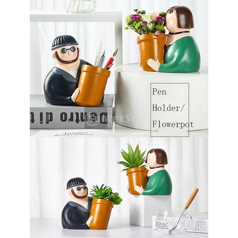 Мультипликационный горшок для растений кактусов цветочный кашпо 5 стилей милый