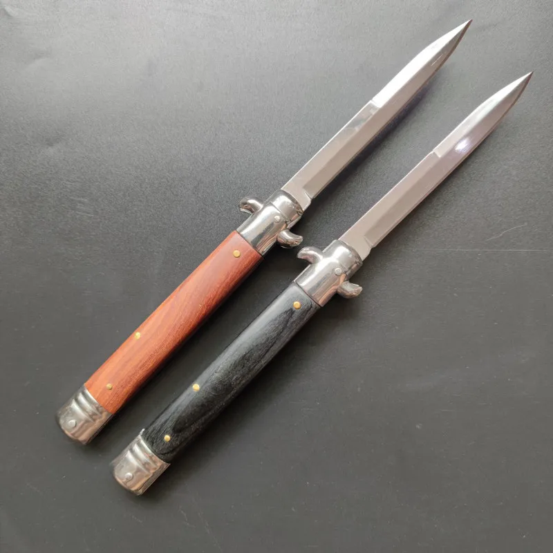 Нож итальянский 11 дюймов с ручкой из палисандра складной тактический клинок 5CR13MOV