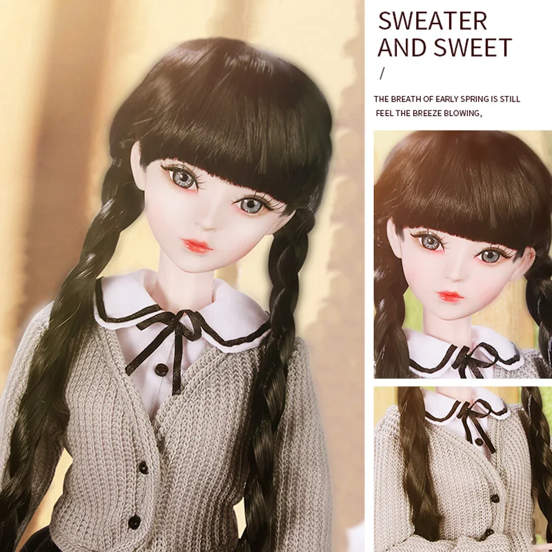 60 см Модная Кукла для молодых девушек ручной работы 1/3 Bjd куклы 23 шарнирные большие девичьи куклы детские игрушки для девочек подарок на день рождения и Рождество