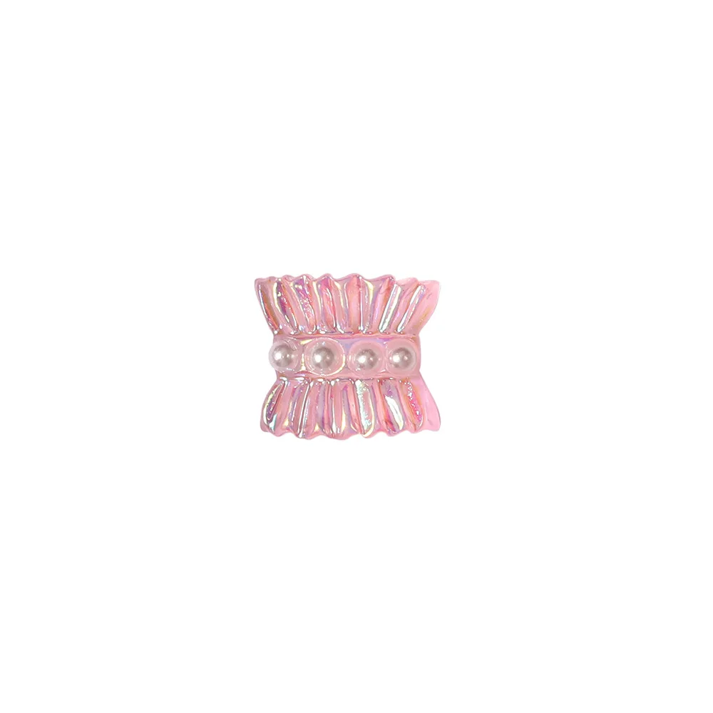 

The new web celebrity nail 10 aurora resin small skirt pearl accessories steel ball diy nail decorations