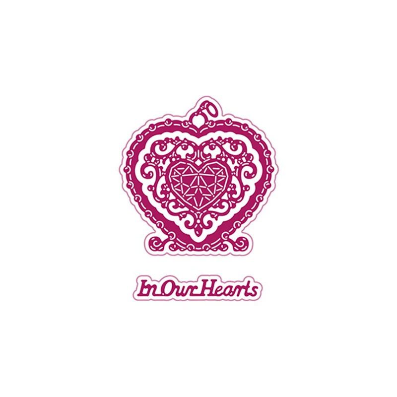

In Our Hearts Metal Cutting Dies 2021 New Diy Molds Scrapbooking Paper Making Die Cuts Crafts Template Handmade Decoration
