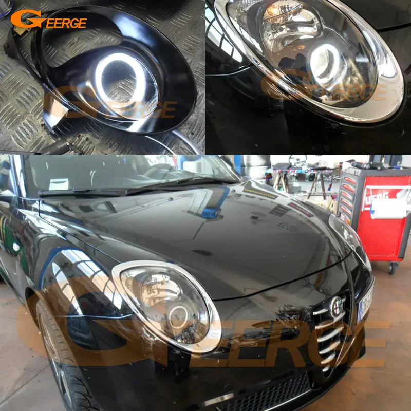 Для Alfa Romeo Mito 2008 2009 2010 2012 2013 2014 2015 отличные ультра яркие CCFL ангельские глазки Halo