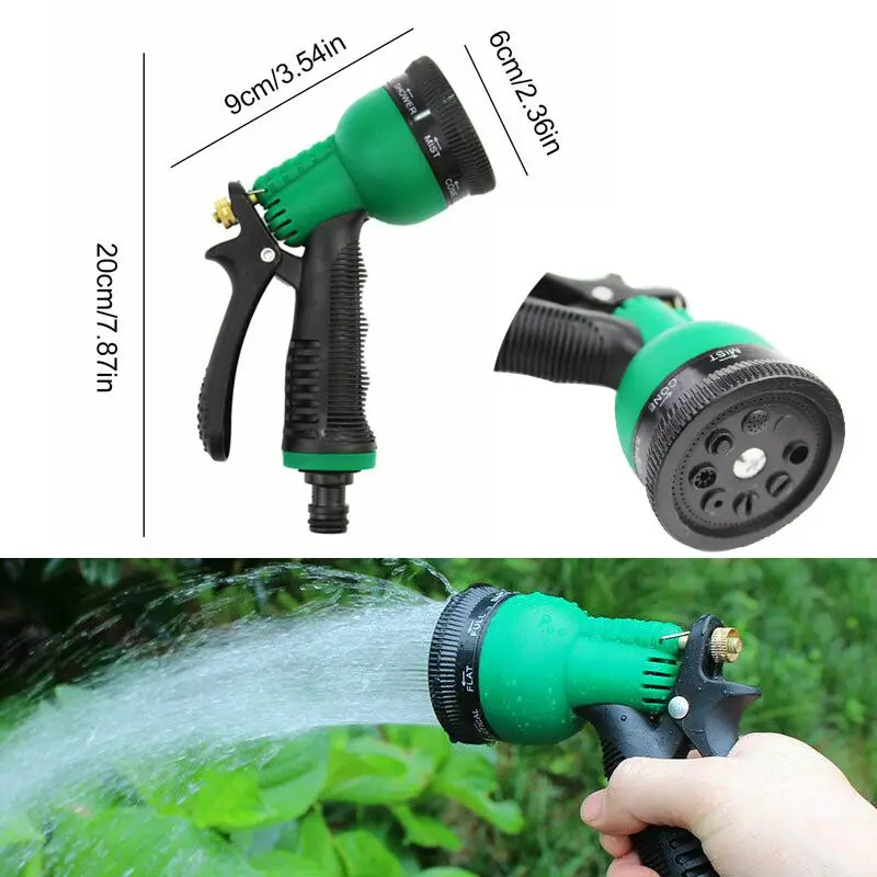 Поливочный шланг Регулируемый пистолет-распылитель головок Полив сада