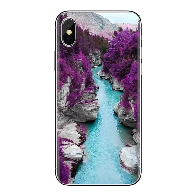 Фиолетовый Valley прекрасно подходят для samsung Galaxy S2 S3 S4 S5 мини S6 S7 край S8 S9 Plus Note 2 3 4 5 8