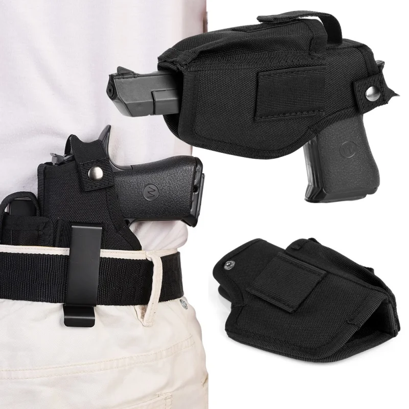

Universal Tactical Compact / Subcompact Pistol Holster Waist Case Glock Gun Waistband Bag Hunting Accessories Right Left Side