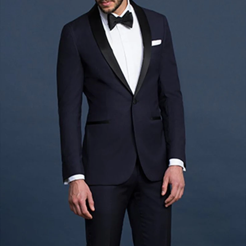 

Autumn New Men's Luxury Suits Fashion High Quality Black Men's Business Suit For Wedding Dress Party (Blazer + Vest + Pants)
