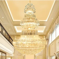 modern crystal chandelier led light american crystal big chandeliers lights fixture hotel home indoor lighting dia80cm 100cm
