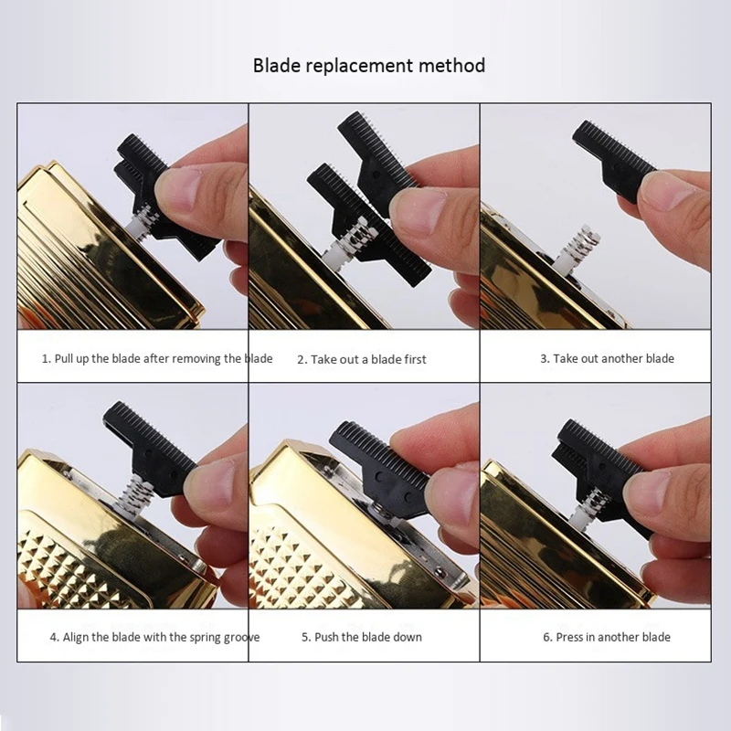 

Electric Shaver for Men Razor Hair Removal Beard Trimmer Reciprocating Double Cutter Head Men's Hair Clipper