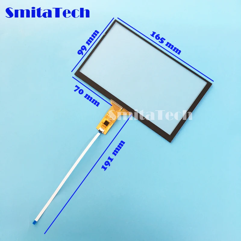 Сменная 7 дюймовая емкостная сенсорная панель для автомобильного DVD навигатора