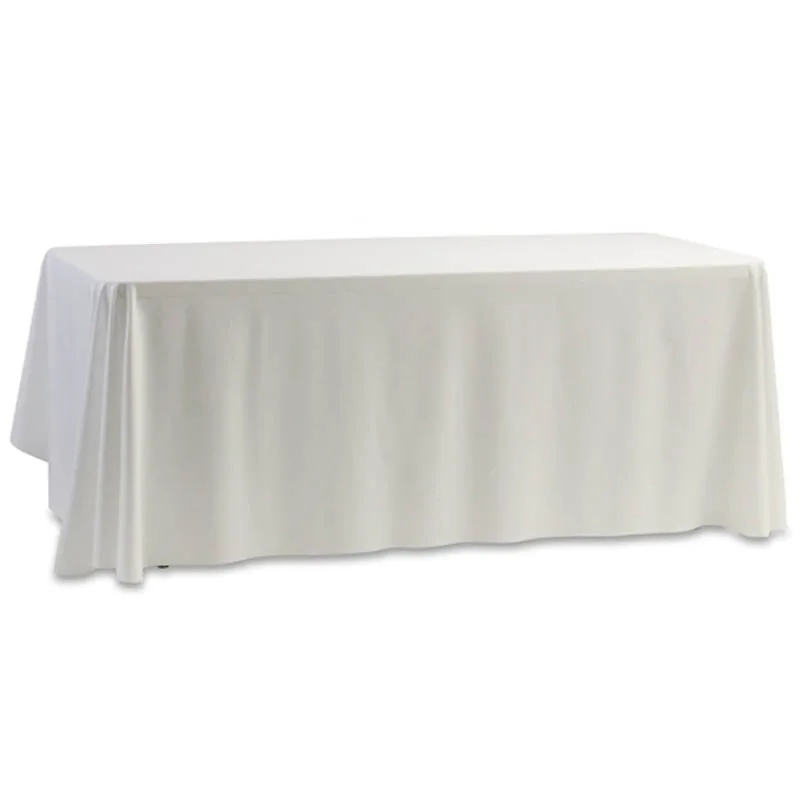 

2018 new Tablecloth Table Cover White & Black for Banquet Wedding Party Decor 145x145cm