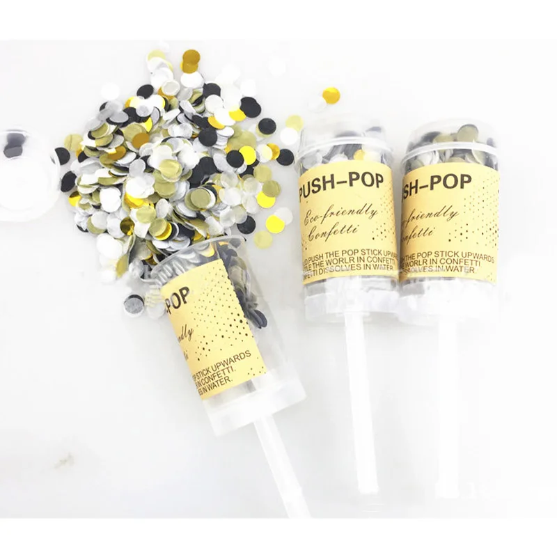 10 шт. Свадебные распылители конфетти пушки ручной фейерверк бумажные Струны для