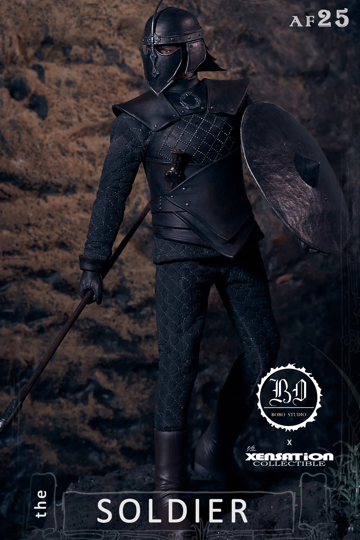 Коллекционная экшн-фигурка Xensation X BoBo Studio AF25 The Unsullied Solider Grey Worm 1/6 | Игрушки и хобби