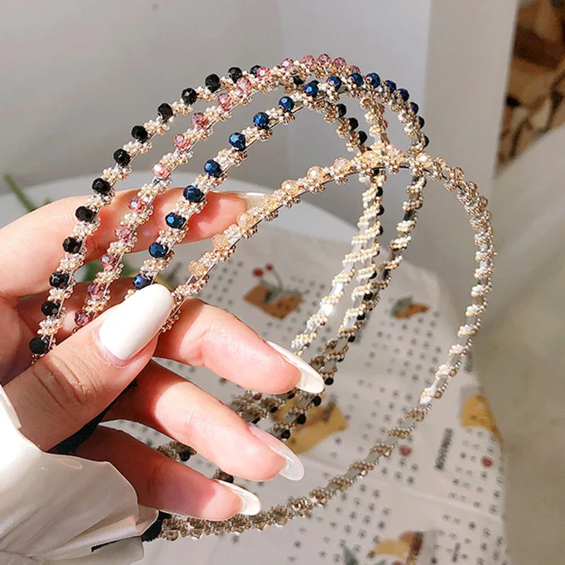 Ободок для волос женский нескользящий обруч мытья лица аксессуар на голову 1 шт.| |