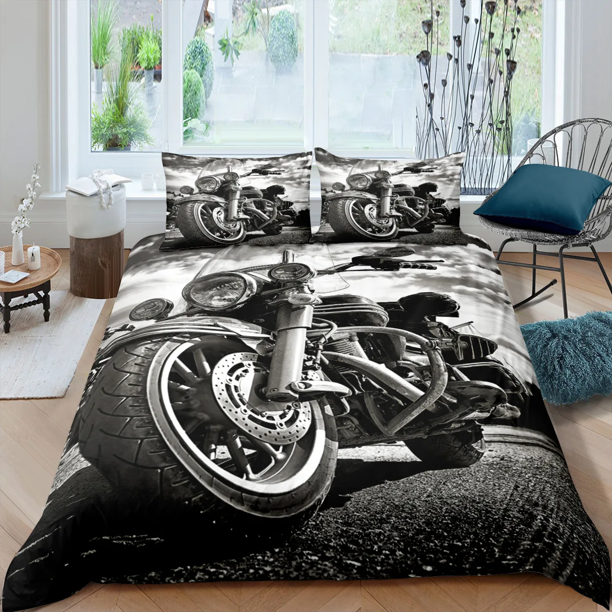 

Motocross Racing 3D Printed Duvet Cover Set Motorcycle Bed Linens Queen King Bedding Set Bedclothes Home Textile For Boys Kids