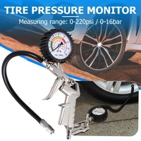 auto tire pressure gauge for car motorcycle suv inflator pumps tire repair tools for air compressor durable