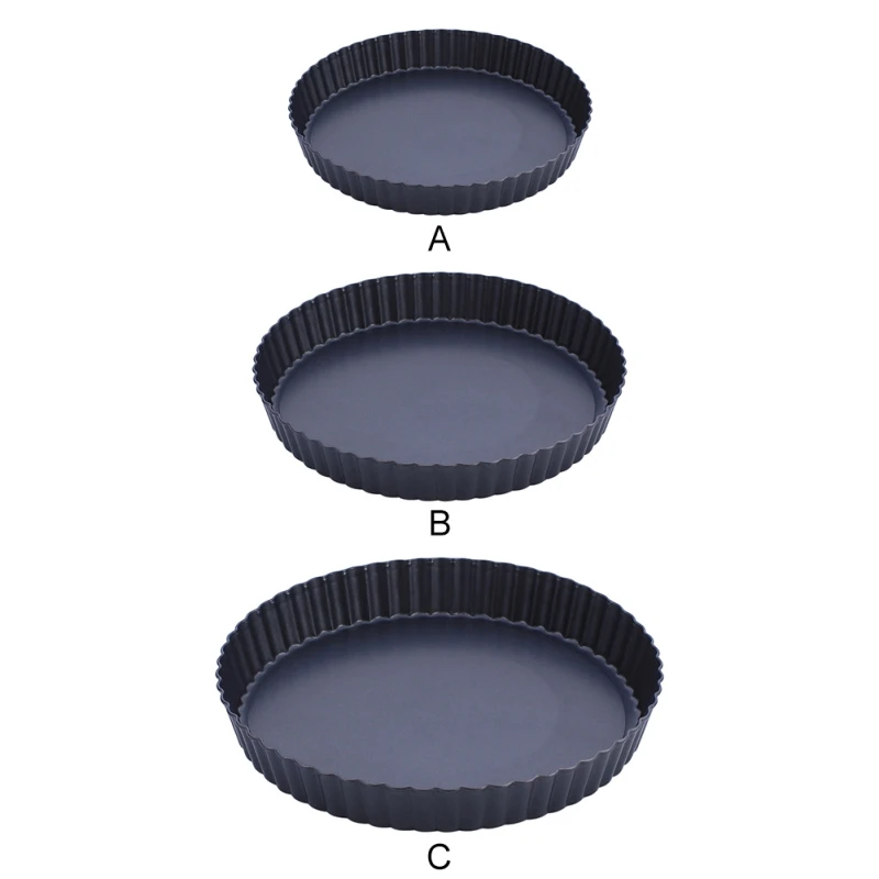 

8/10/12Inch Non Stick Oval Baking Pie Pan with Removable Bottom Lace Side Cake Dessert Baking Pastry Mold DIY Kitchen Tools