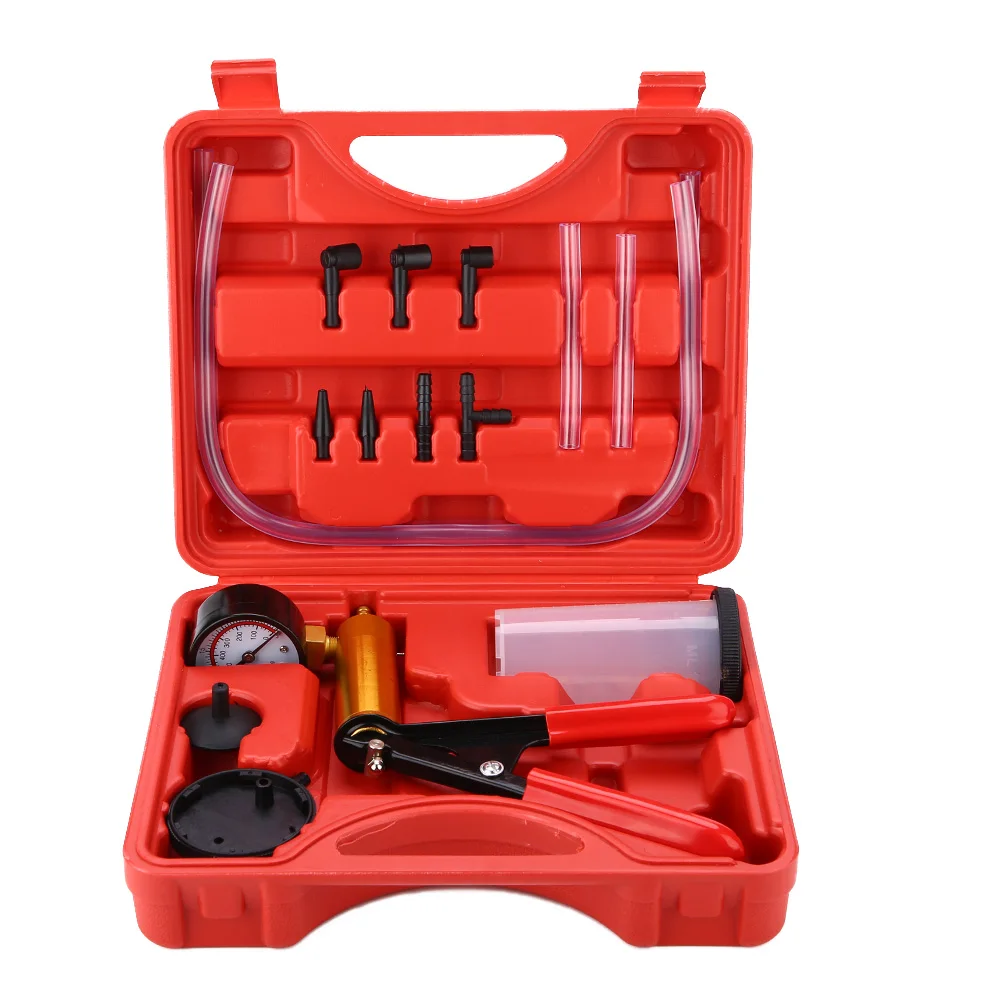 

Motorcycle Car Brake Bleeding Tool Kit With Storage Box Car Diagnostic Vacuum Pump Tester Professional Brake Bleeder Tool Kit
