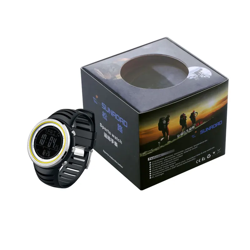 Часы наручные SUNROAD Мужские Цифровые спортивные уличные с барометром высотомером