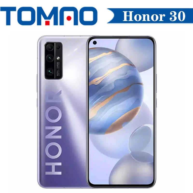 Honor 30 5G смартфон 50x цифровой зум 6 ГБ 8 Оперативная память 128 Гб 256 Встроенная 4000 мА/ч