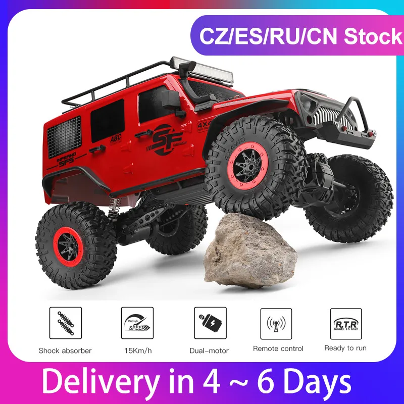WLtoys 104311 автомобиль с дистанционным управлением 2 4G 1/10 4WD Jeep внедорожник матовым