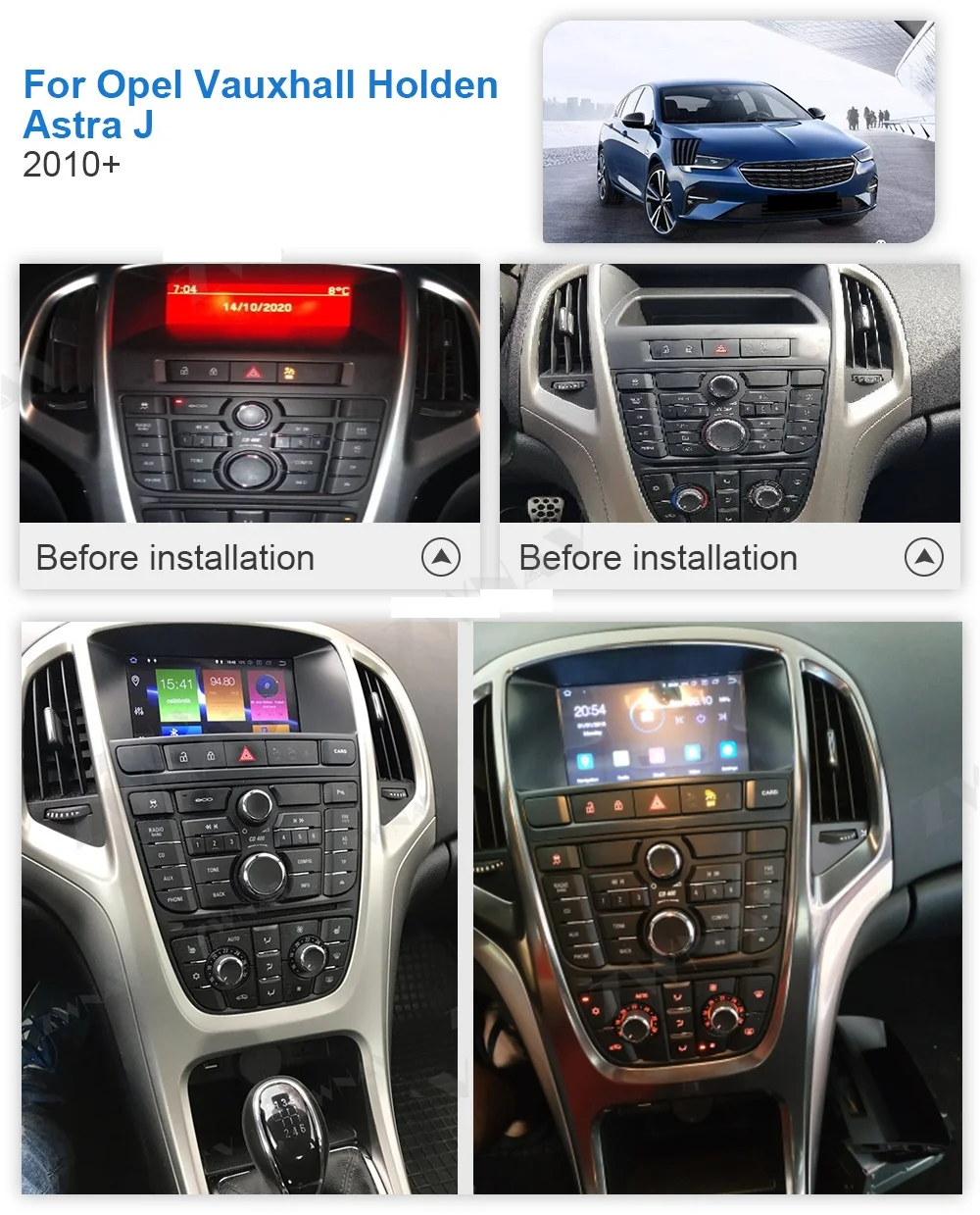 

Android 10.0 4+64G Car Multimedia Radio Player For Opel Astra J 2010-2013 GPS Navigation Stereo Recorder Head Unit DSP Carplay