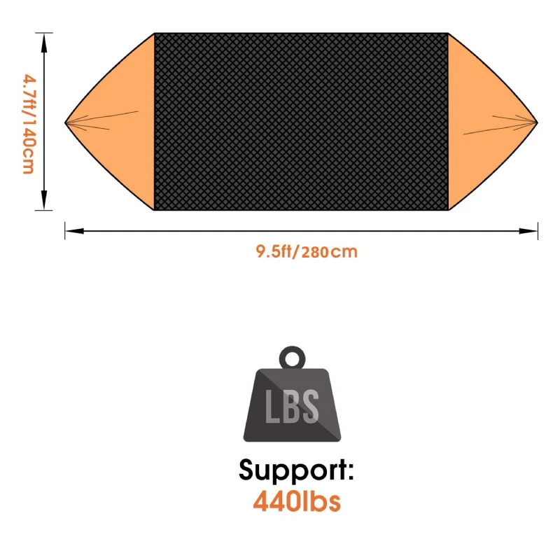

MLIA Large Camping Hammock with Mosquito Net 2 Person Pop-up Parachute Lightweight Hanging Hammocks Tree Straps Swing Hammock