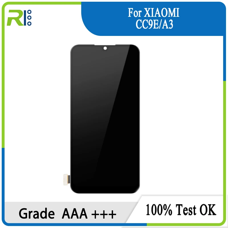 

ЖК-дисплей Super AMOLED для Xiaomi Mi CC9E, сенсорный экран с дигитайзером в сборе для Xiaomi Mi A3, MiA3, ЖК-дисплей с рамкой