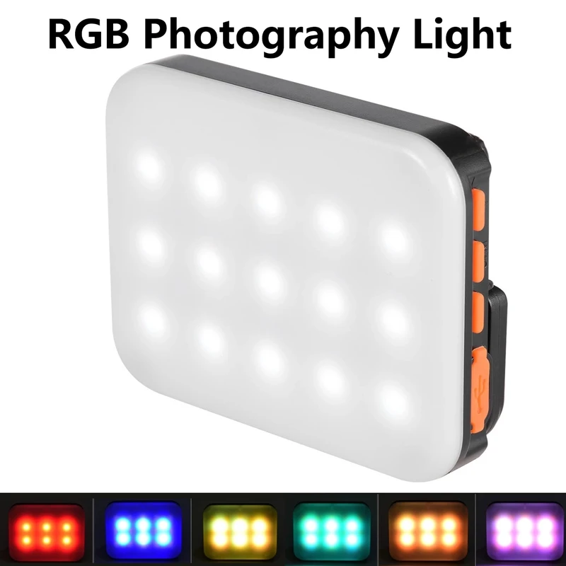 

Светодиодный RGB-светильник для фотосъемки, многофункциональный суперъяркий светильник со встроенным аккумулятором 3200K-6500K