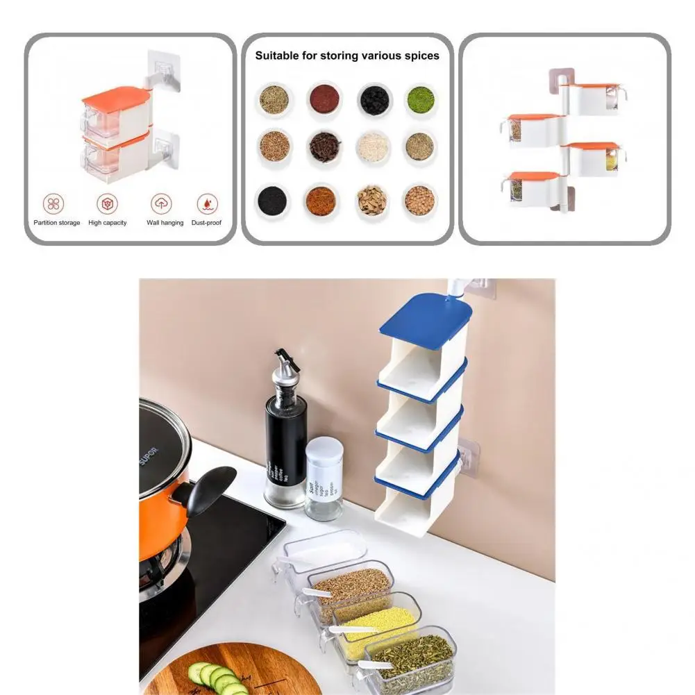 

Space Saving Bright Color Pepper Holder Seasoning Tank for Kitchen