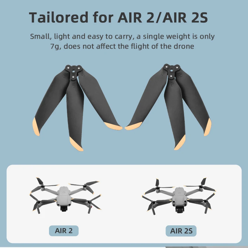 Пропеллер с тремя лопастями для DJI Mavic Air 2/Air 2S быстросъемный складной штатив