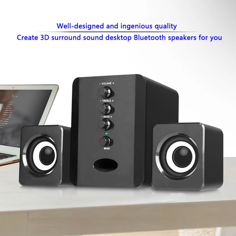 Настольный компьютер ноутбук мобильный телефон 2 1 Динамик сабвуферный Bluetooth