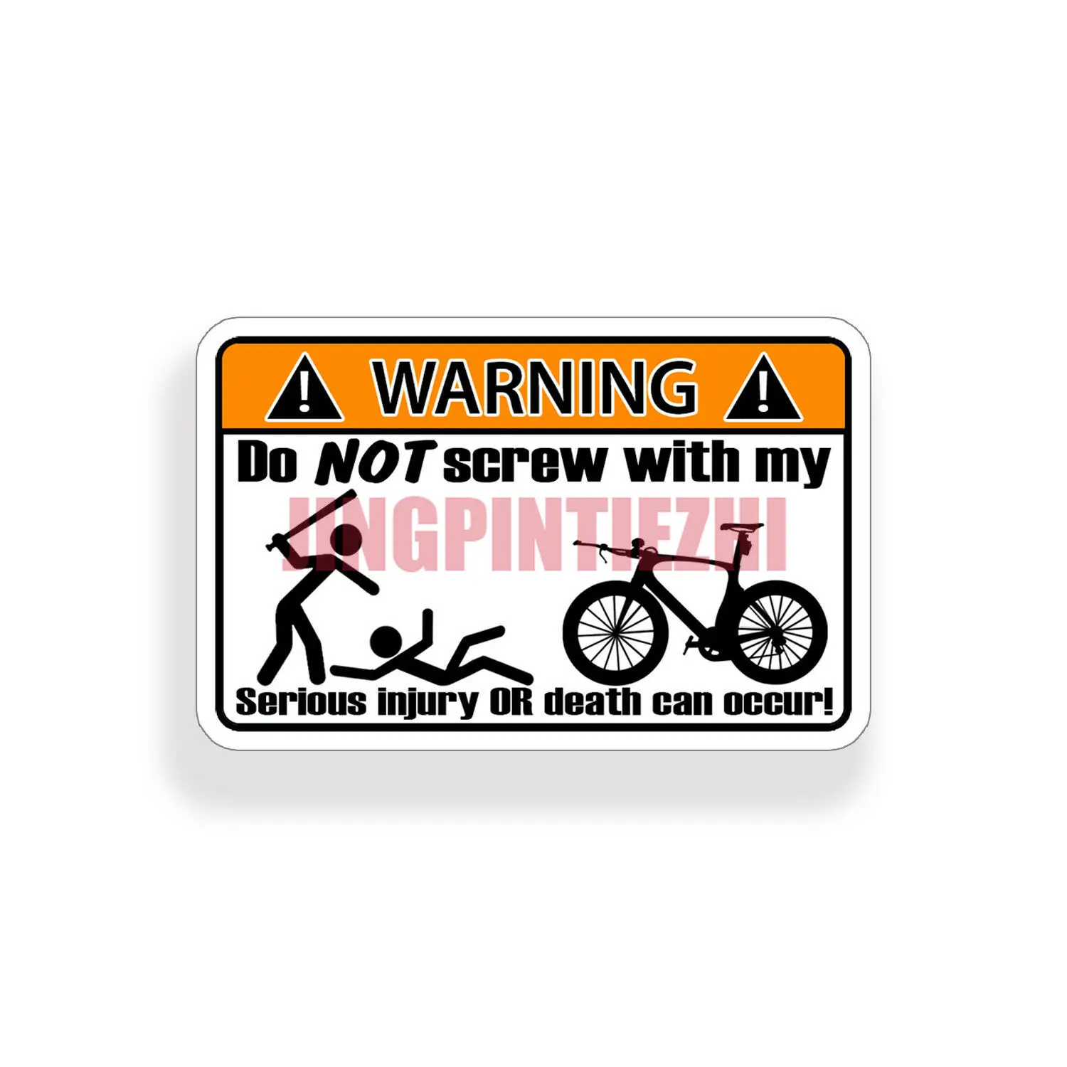 

Personalized Racing TRI Triathlon Bike Warning Sticker Bicycle Cycling Car Window Bumper Decal Racing Motorcycle Helmet Stickers