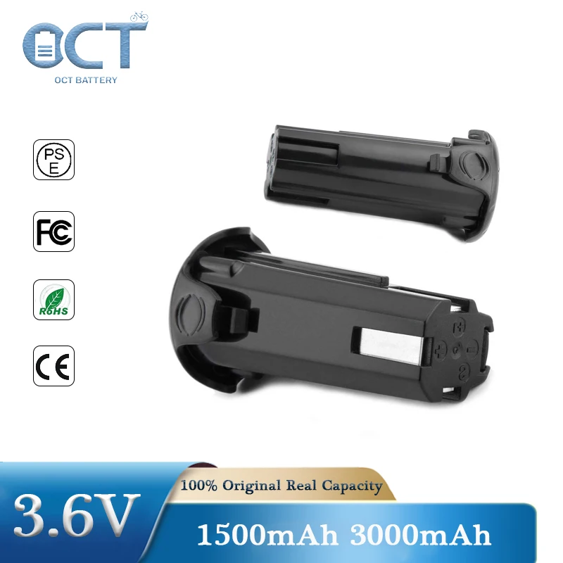 Сменный литий-ионный аккумулятор Hitachi EBM315, 3,6 В, 1500 мАч, 3000 мАч, батареи для электроинструментов DB3DL2, DB3DL, NT50GS, NT65GA, UC3SFL 1,5 Ач