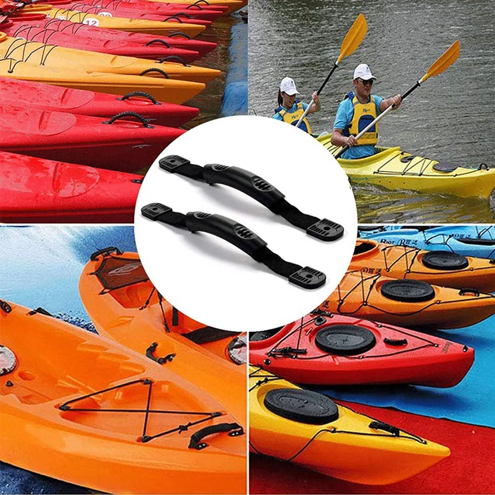 

Ergonomic Replacement Park Canoe Carry Paddle Kayak Handle Set DIY Boat With Screws Accessories Pad Eyes Durable Side Mount Tool