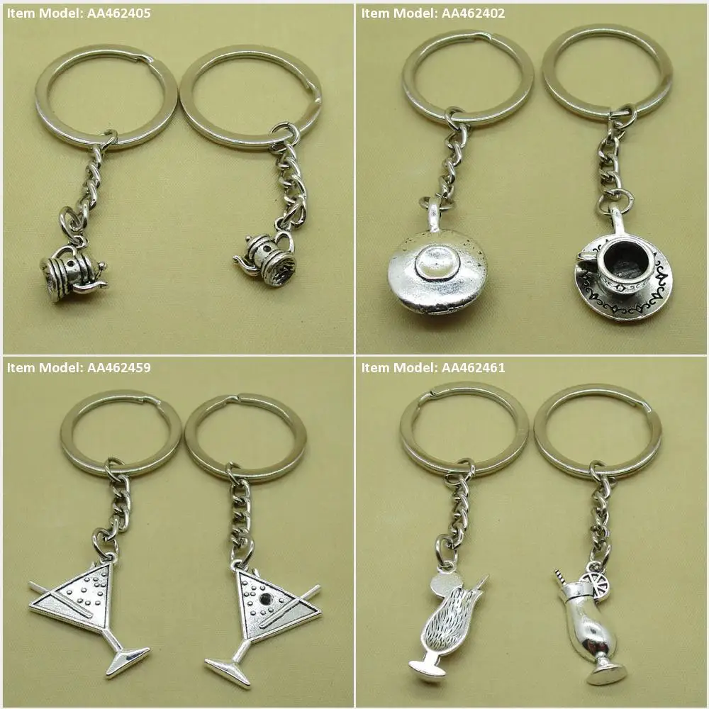 Брелок для ключей Чай горшок чайник сумка в форме чашки кофе очаровательные