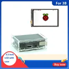 3,5 дюймов Raspberry Pi 3 Model B сенсорный Экран 480*320 ЖК-дисплей Дисплей + стилус для сенсорного экрана + двойной Применение ABS чехол в форме раковины для Raspberry Pi 3