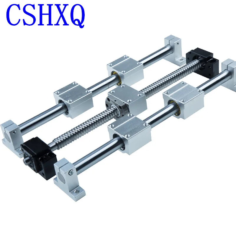 Шариковый винт SFU1605/1610 + держатель BK12 BF12 муфта 8*10 мм 2 шт. линейных направляющих
