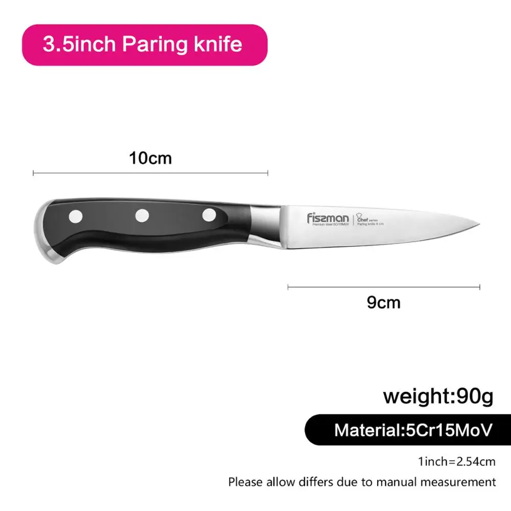 Model 2406 Кухонные ножи серии fussman Chef, высокоэффективный немецкий стальной нож Santoku для очистки овощей - Цвет: Model 2406