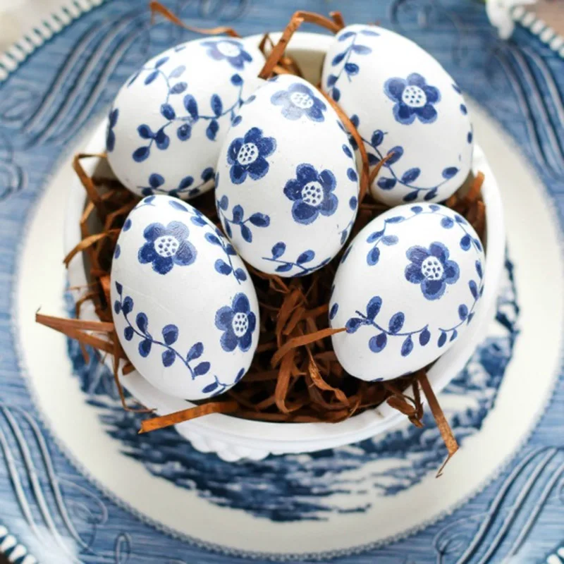 Пасхальные яйца 50 шт. пасхальные украшения для дома вечерние ручной