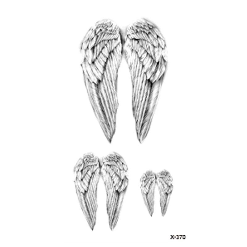 Модные стикеры Wyuen с татуировками в виде крыльев перо водонепроницаемая