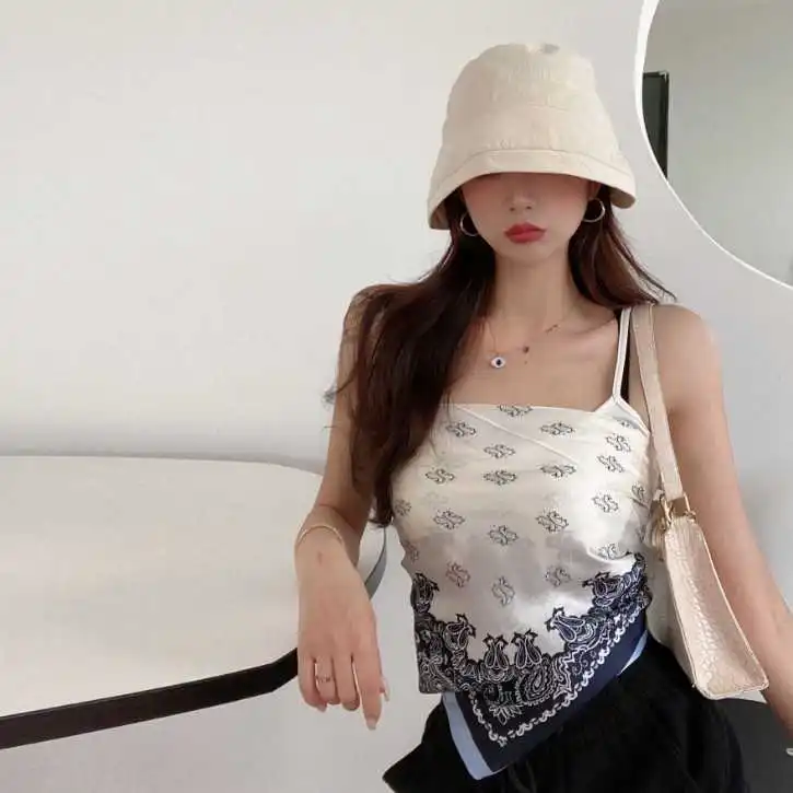 Универсальный квадратный шарф Пейсли Привлекательный Топ труба без рисунка