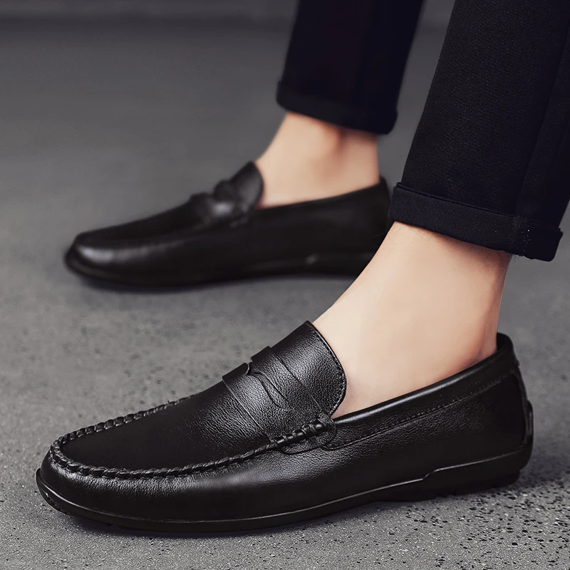 

Casual Leather Shoes Men Fashion Men Casual Shoes Zapatos Casuales Para Hombre Man Leather Leisure Cuero Shoe Causal For Sapatos