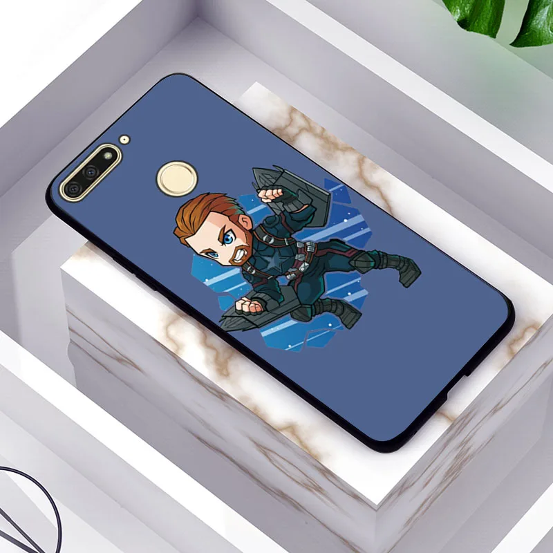 Для huawei Honor 7A Pro Чехол Honor 7C 7X7 S с мультяшным Веном Железный человек черный ТПУ чехол для huawei Honor 8S 8C 8X чехол Honor 8 9 Lite - Цвет: TPUBLK598