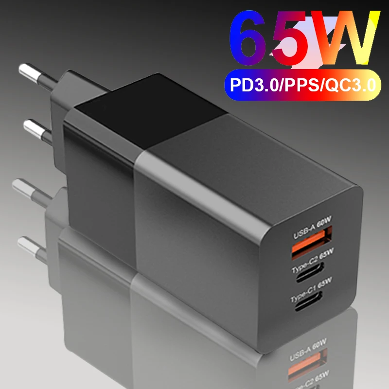 

Зарядное устройство USB C, 65 Вт, быстрая зарядка