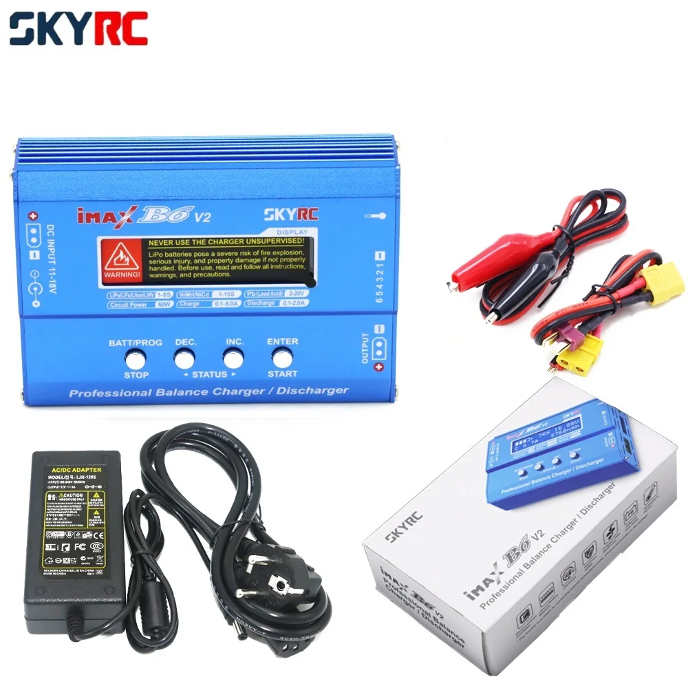 Оригинальное зарядное устройство SKYRC IMAX B6V2 для цифрового аккумулятора Lipo NiMh