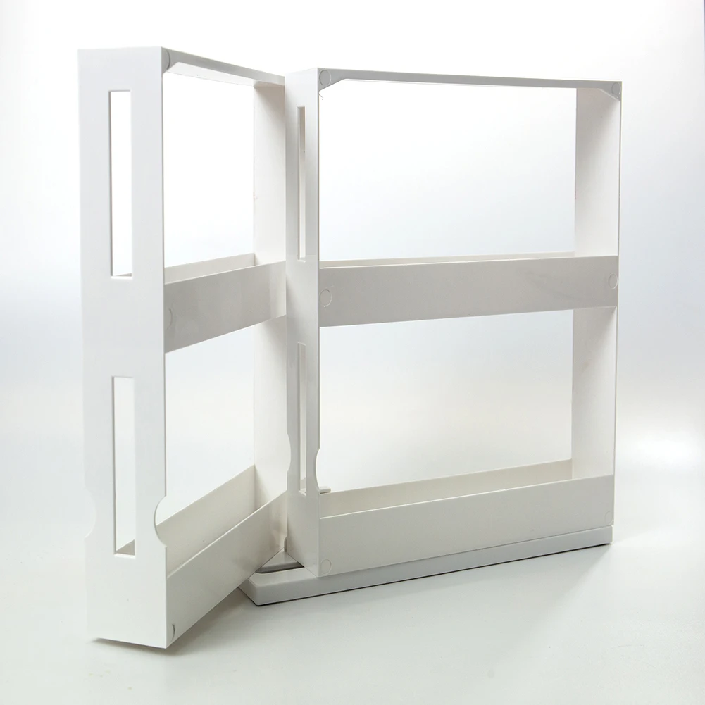 Кухонная полка органайзер для специй многофункциональная вращающаяся хранения