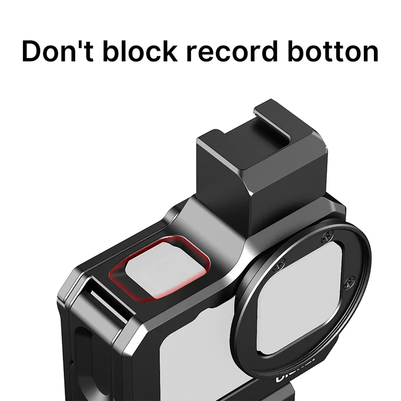 

Ulanzi G9-5 Aluminum Alloy Housing Camera Cage for Gopro Hero 9 With Double Cold Shoe for Vlog Photography Camera Accessories