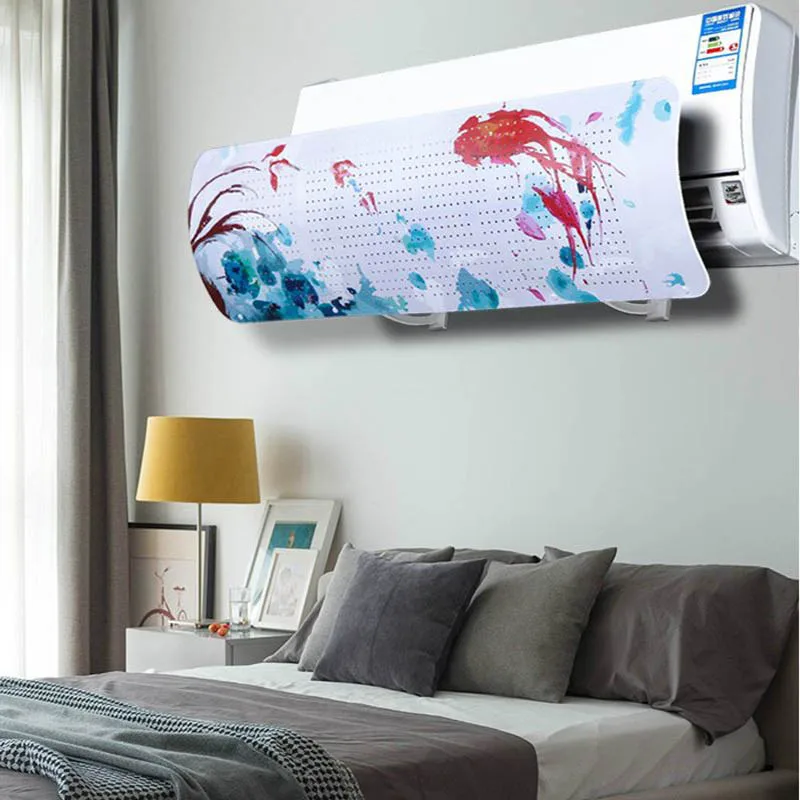 Цветная Крышка для кондиционера направляющая ветра регулируемая защита от PP