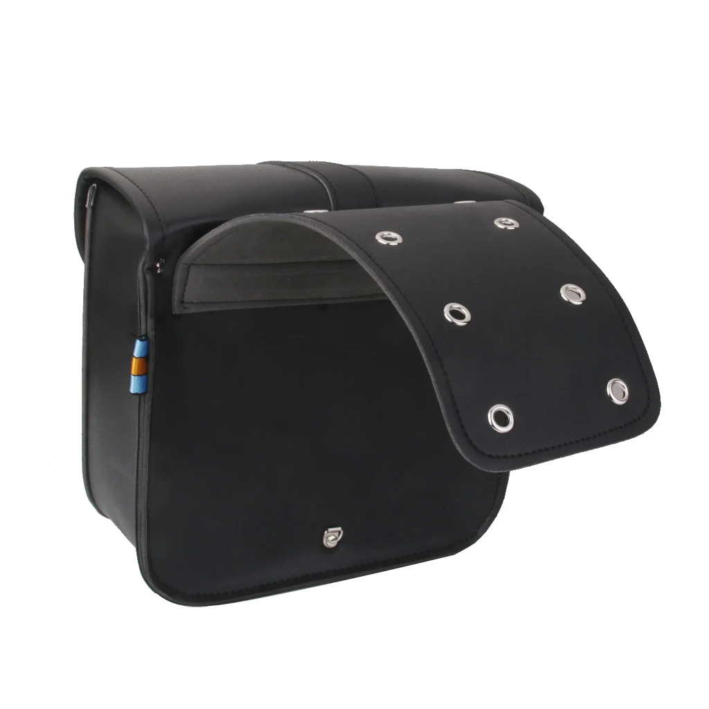 

2pcs Waterproof PU Leather Luggage Saddle Bag For Motorcycle Chopper Cruiser